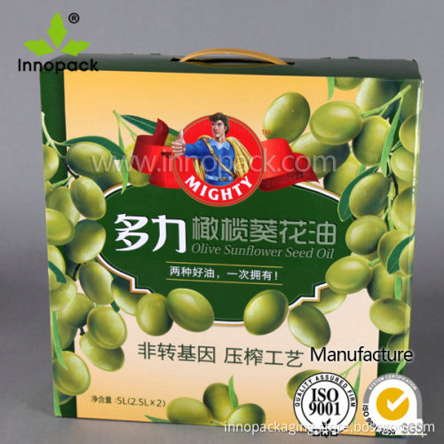 Color Printed Corrugated Carton Box with Handle